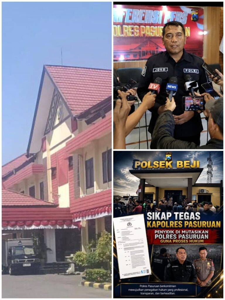 Polres Pasuruan Nonjobkan Anggota Reskrim Polsek Beji, Wujud Komitmen Transparansi Penanganan Dugaan Penganiayaan